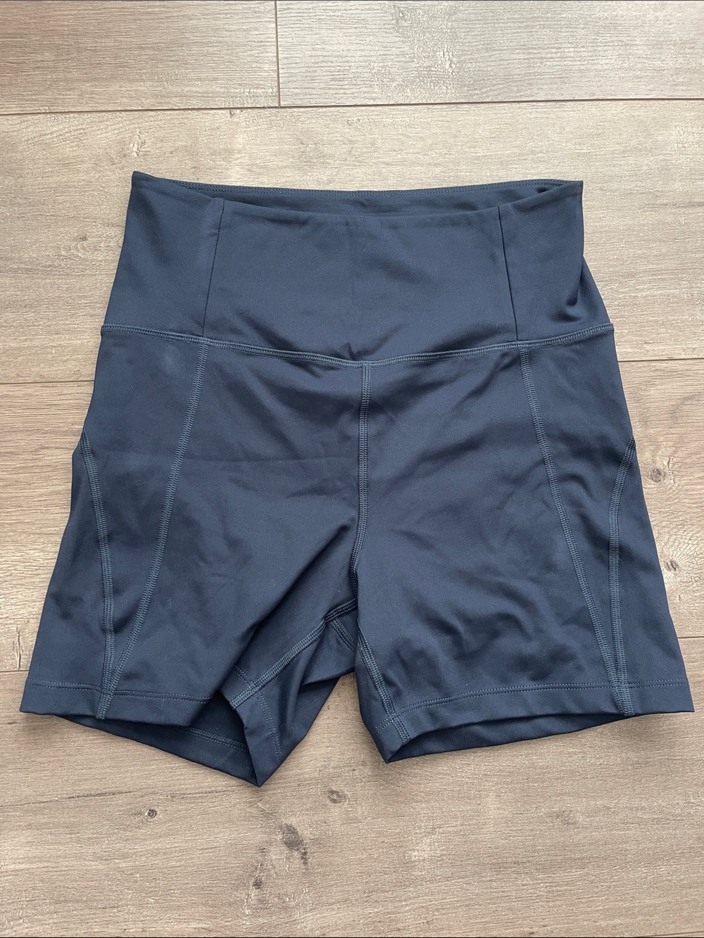 Girlfriend collective High-Waist Women's Athletic Shorts - navy blue